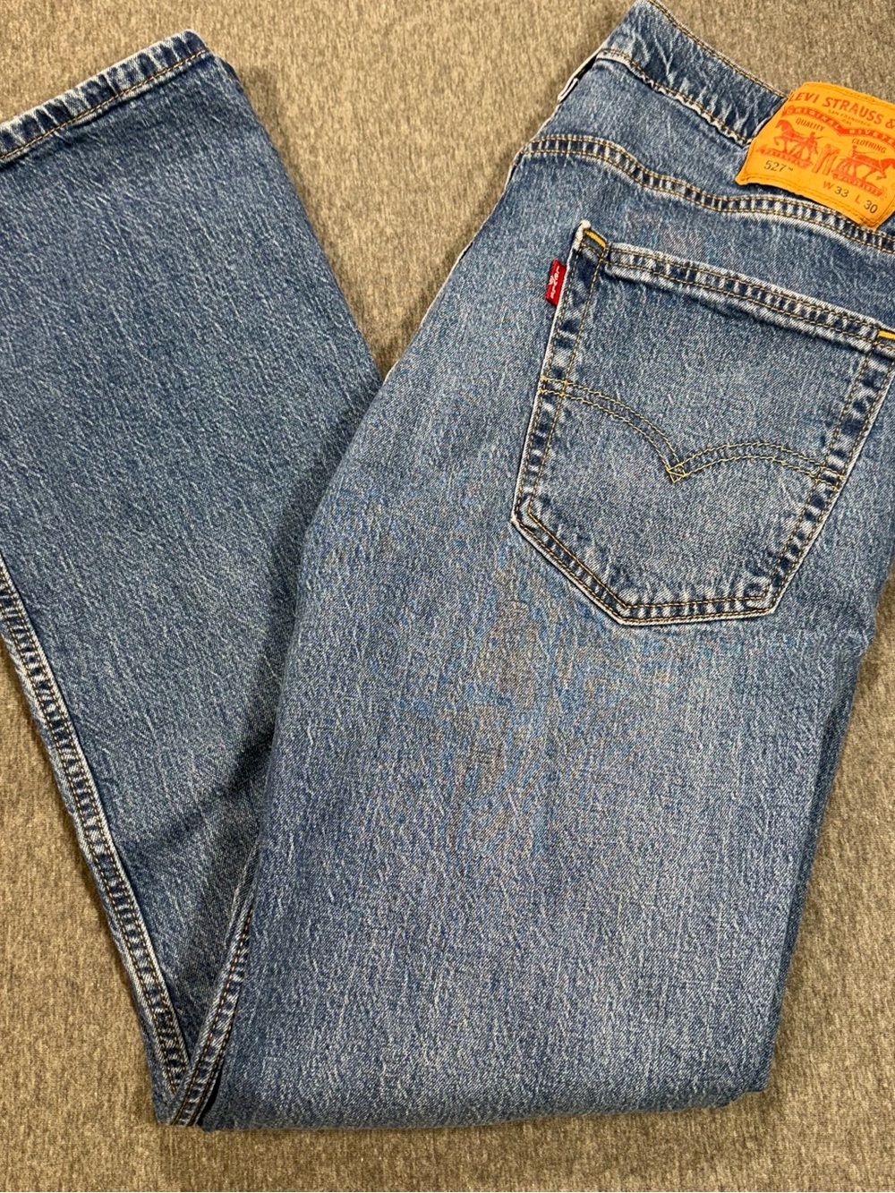 Levi's 527 Jeans Men's 33x30 Medium Slim Bootcut Cowboy Western blue denim